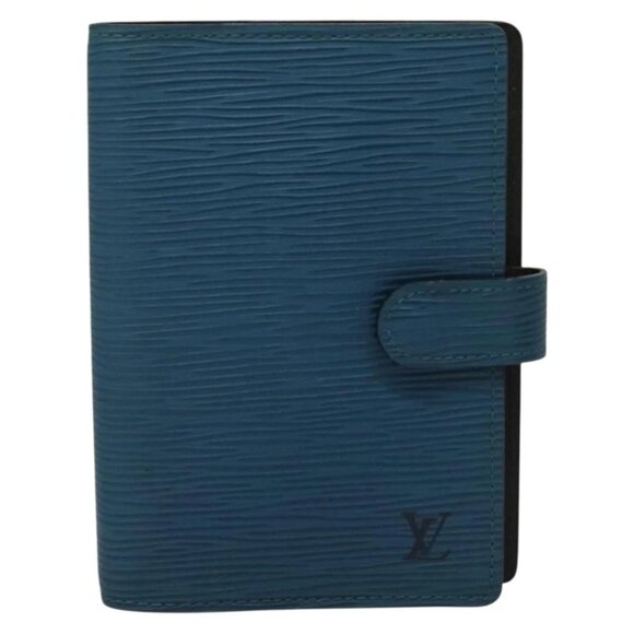 LOUIS VUITTON Epi Agenda PM Day Planner Cover 2Set Blue R20055 LV Auth 131566 - Picture 2 of 16